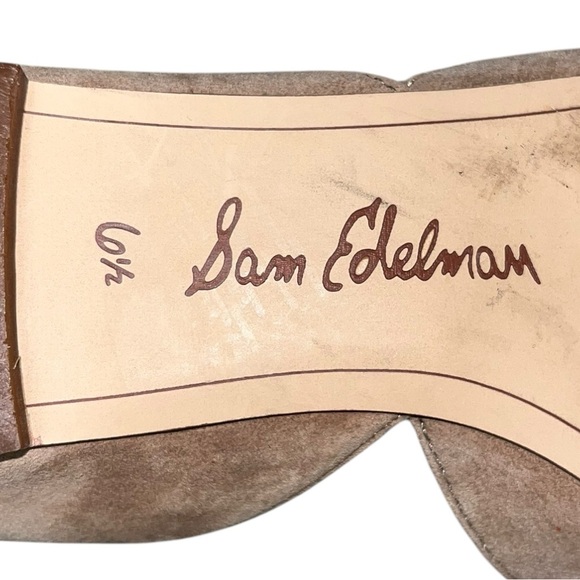 Sam Edelman Suede Nude Pointy Toe Flats Size 6.5 - Picture 6 of 11